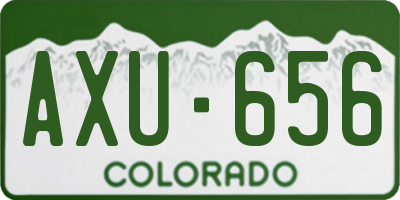 CO license plate AXU656