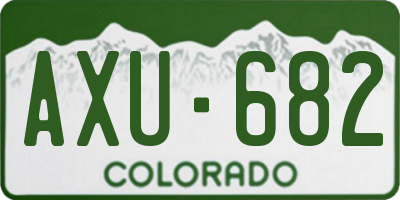 CO license plate AXU682