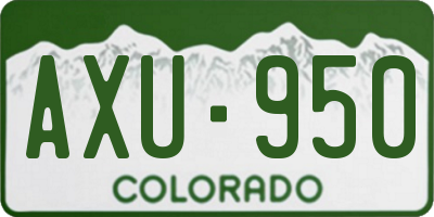 CO license plate AXU950