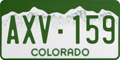 CO license plate AXV159