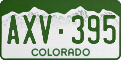 CO license plate AXV395