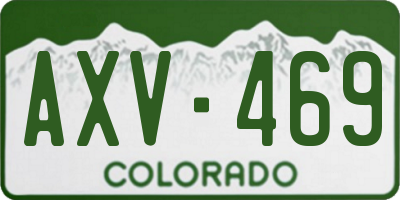 CO license plate AXV469