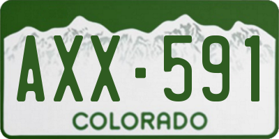CO license plate AXX591