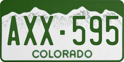 CO license plate AXX595