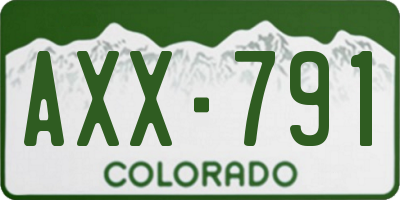 CO license plate AXX791