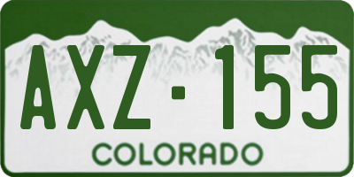 CO license plate AXZ155