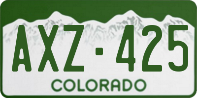 CO license plate AXZ425