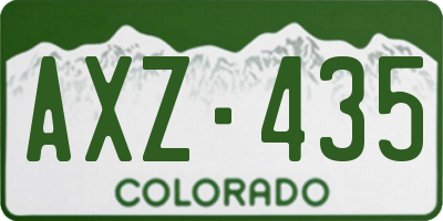 CO license plate AXZ435