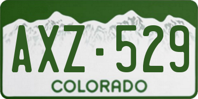 CO license plate AXZ529