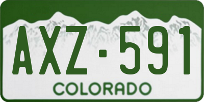 CO license plate AXZ591