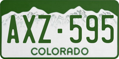 CO license plate AXZ595