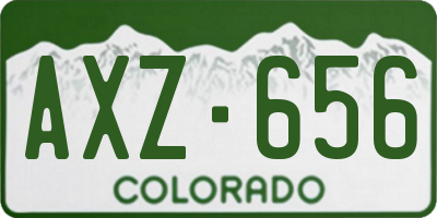 CO license plate AXZ656