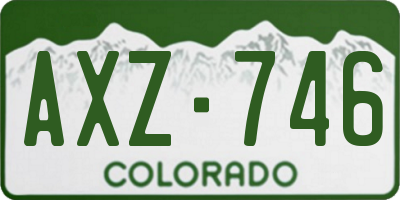 CO license plate AXZ746
