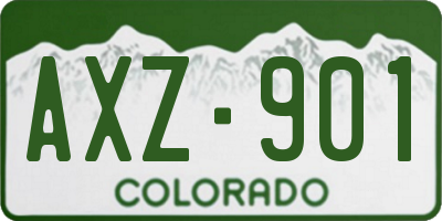 CO license plate AXZ901