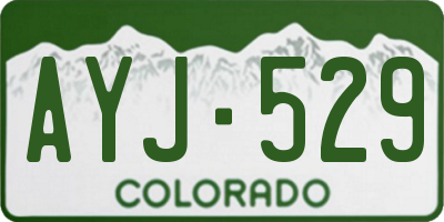 CO license plate AYJ529