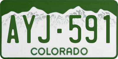 CO license plate AYJ591