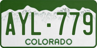 CO license plate AYL779