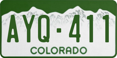 CO license plate AYQ411