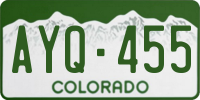 CO license plate AYQ455