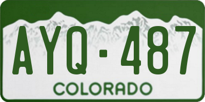 CO license plate AYQ487
