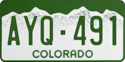 CO license plate AYQ491