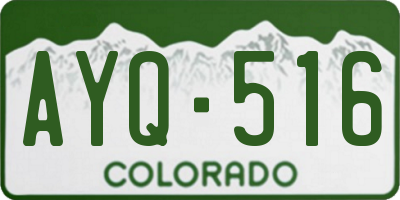 CO license plate AYQ516