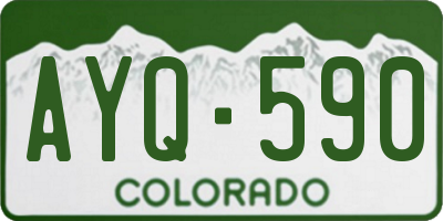 CO license plate AYQ590