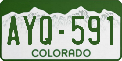 CO license plate AYQ591