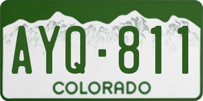 CO license plate AYQ811