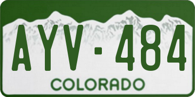 CO license plate AYV484