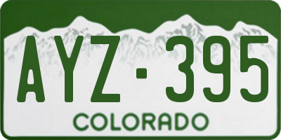 CO license plate AYZ395