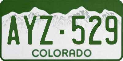 CO license plate AYZ529