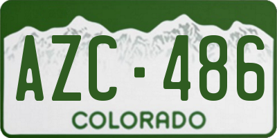 CO license plate AZC486