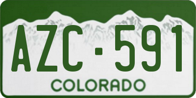 CO license plate AZC591