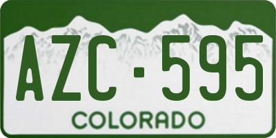 CO license plate AZC595