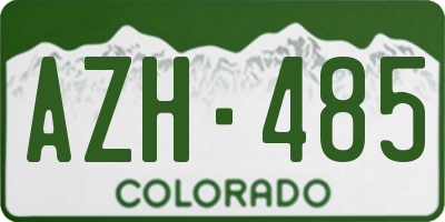CO license plate AZH485