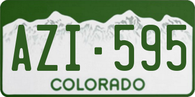 CO license plate AZI595