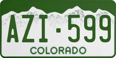 CO license plate AZI599