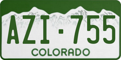 CO license plate AZI755