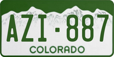 CO license plate AZI887