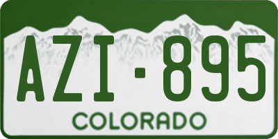 CO license plate AZI895