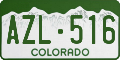 CO license plate AZL516