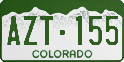 CO license plate AZT155