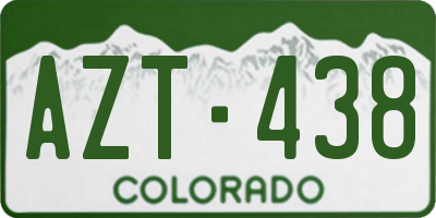 CO license plate AZT438