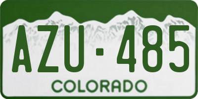 CO license plate AZU485