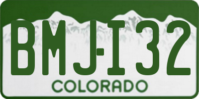 CO license plate BMJI32