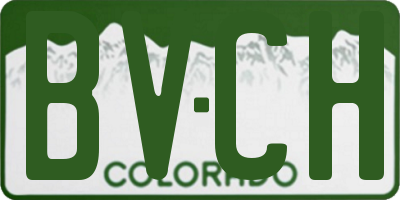 CO license plate BVCH