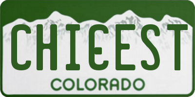 CO license plate CHICEST