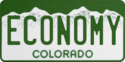 CO license plate ECONOMY