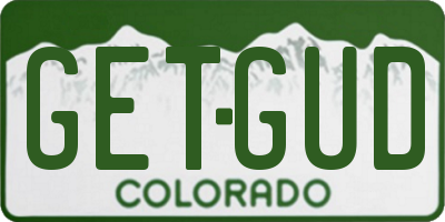 CO license plate GETGUD
